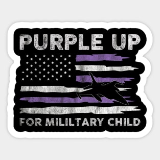 Purple Up For Military Kids Military Child Month Sticker